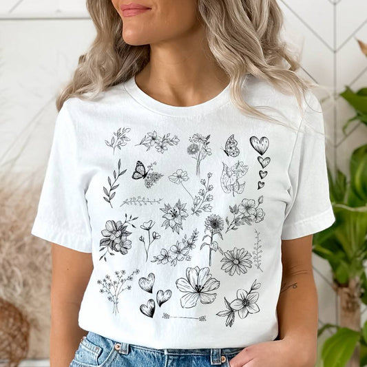 T-shirt MoOodMaker La légèreté de l'Été  blanc