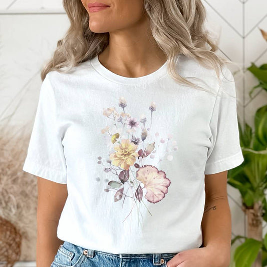 MoOodMaker T-shirt Imprimé blanc | FLOWER POWER