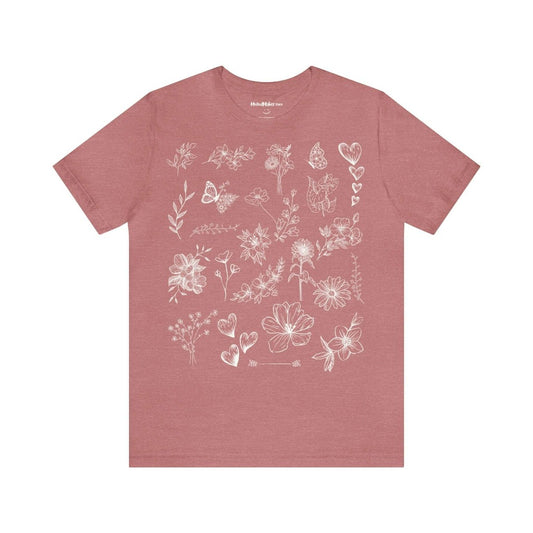 T-shirt MoOodMaker La légèreté de l'Été rose