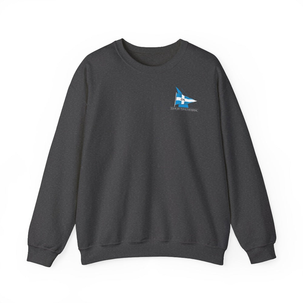 Pull Sweatshirt CVL gris foncé Club de Voile Lausanne MoOodMaker Merchandising