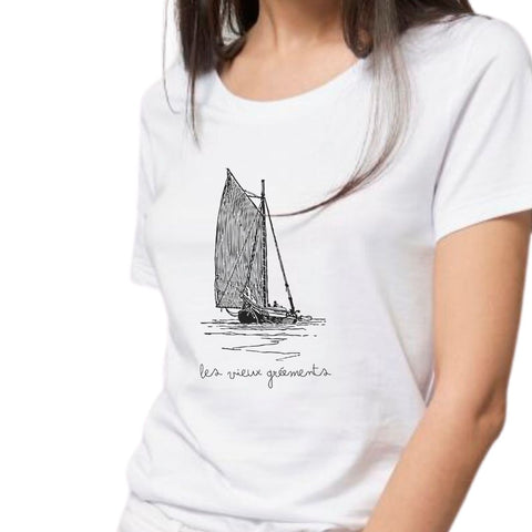 39.2 T-shirt Bio Femme Gréements | PASSIONATE