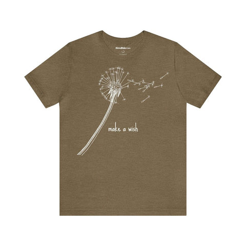 MoOodMaker T-Shirt Make A Wish 34 FEEL GOOD olive chiné