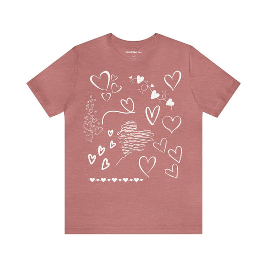 T-shirt MoOodMaker Coers | LINE DRAWING rose chiné