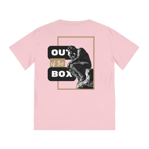 Vue de dos du T-shirt pink 'Out Of The Box' en coton bio pour homme de la Collection PASSIONATE.