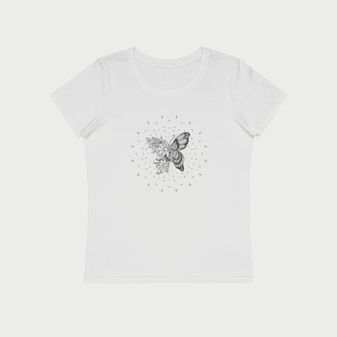 49.2 T-shirt Bio Femme Mandala Papillon | MYSTIC