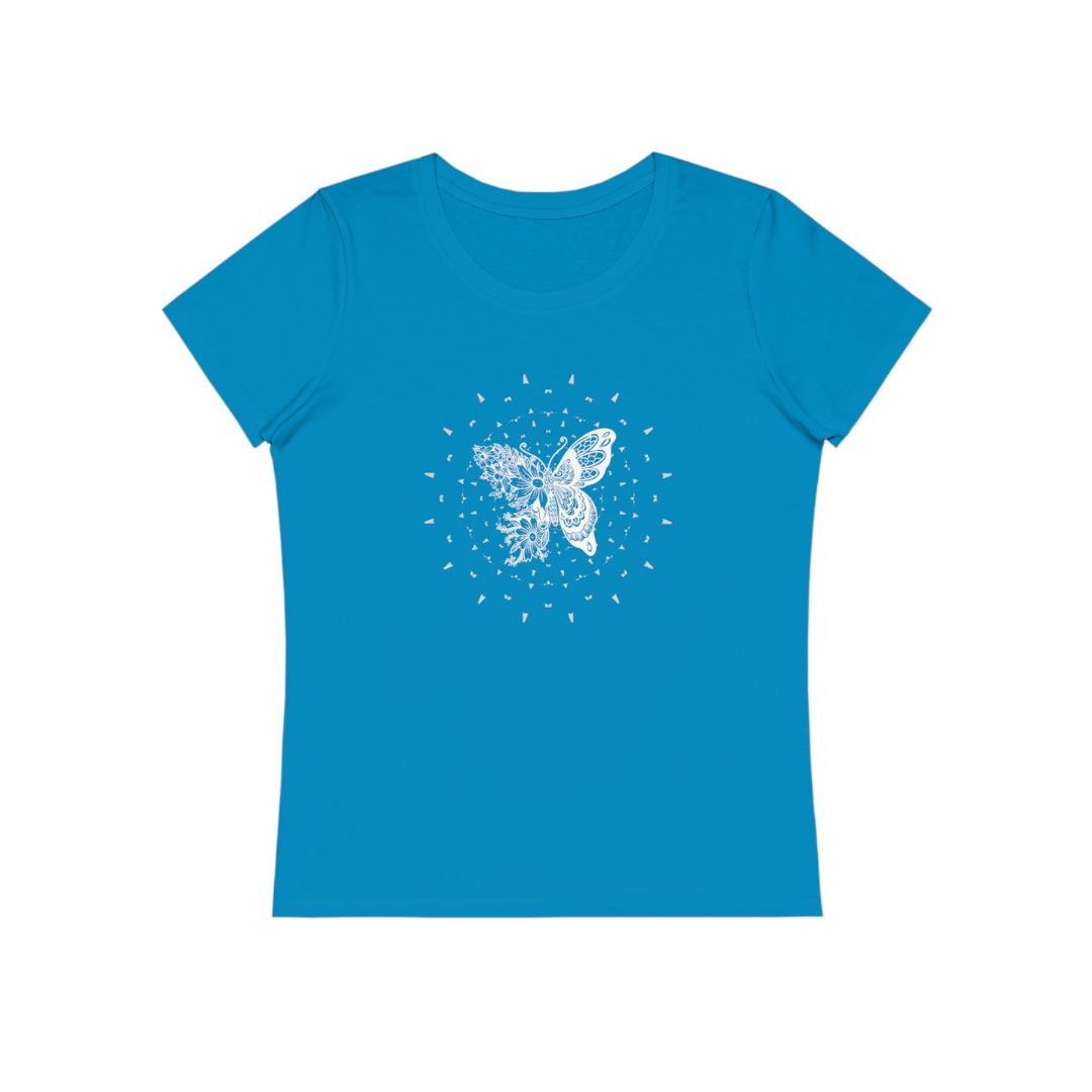 49.2 T-shirt Bio Femme Mandala Papillon | MYSTIC