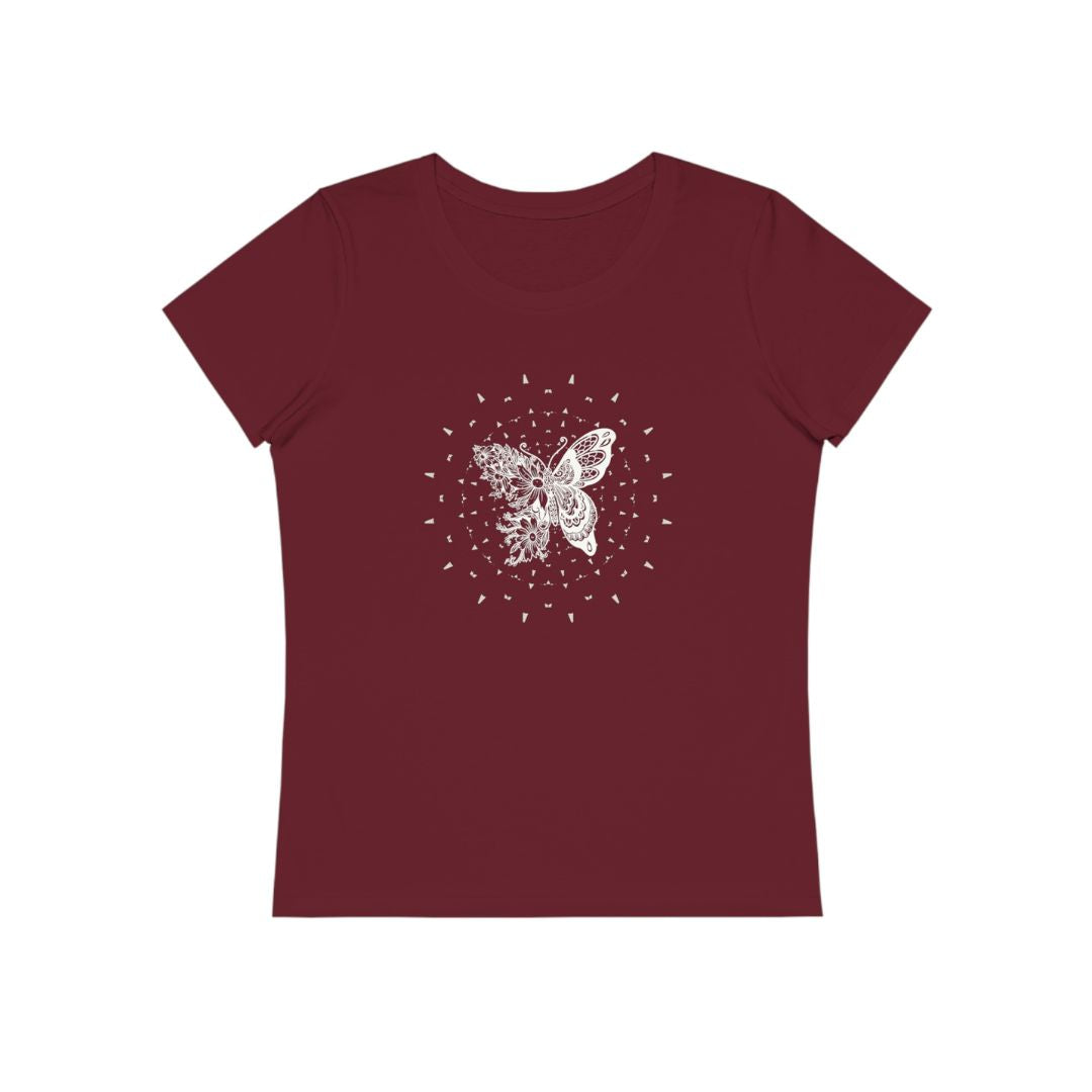 49.2 T-shirt Bio Femme Mandala Papillon | MYSTIC