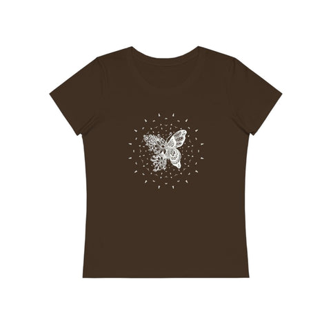 49.2 T-shirt Bio Femme Mandala Papillon | MYSTIC