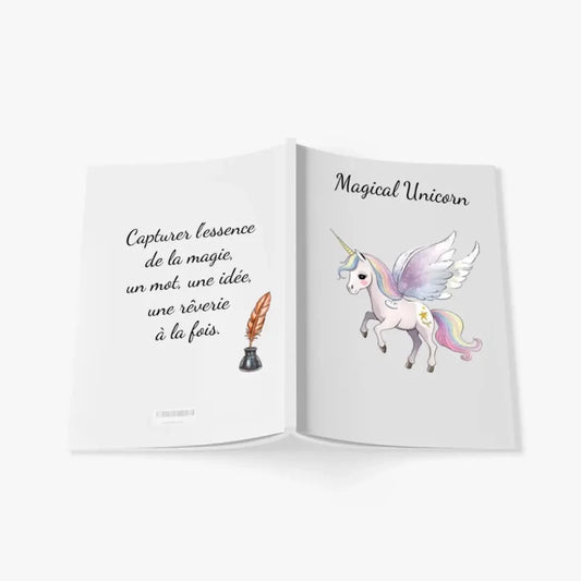 Carnet de Notes Licorne | Unicorn Personnalisé