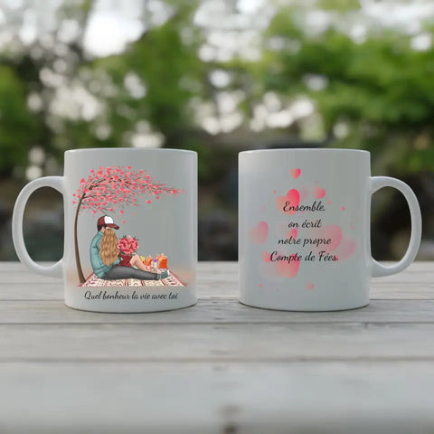 Mug Couple Saint Valentin | Tasse Personnalisée