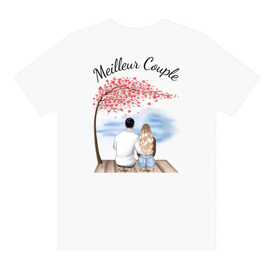 T-shirt Meilleur Couple Saint Valentin | Personnalisé