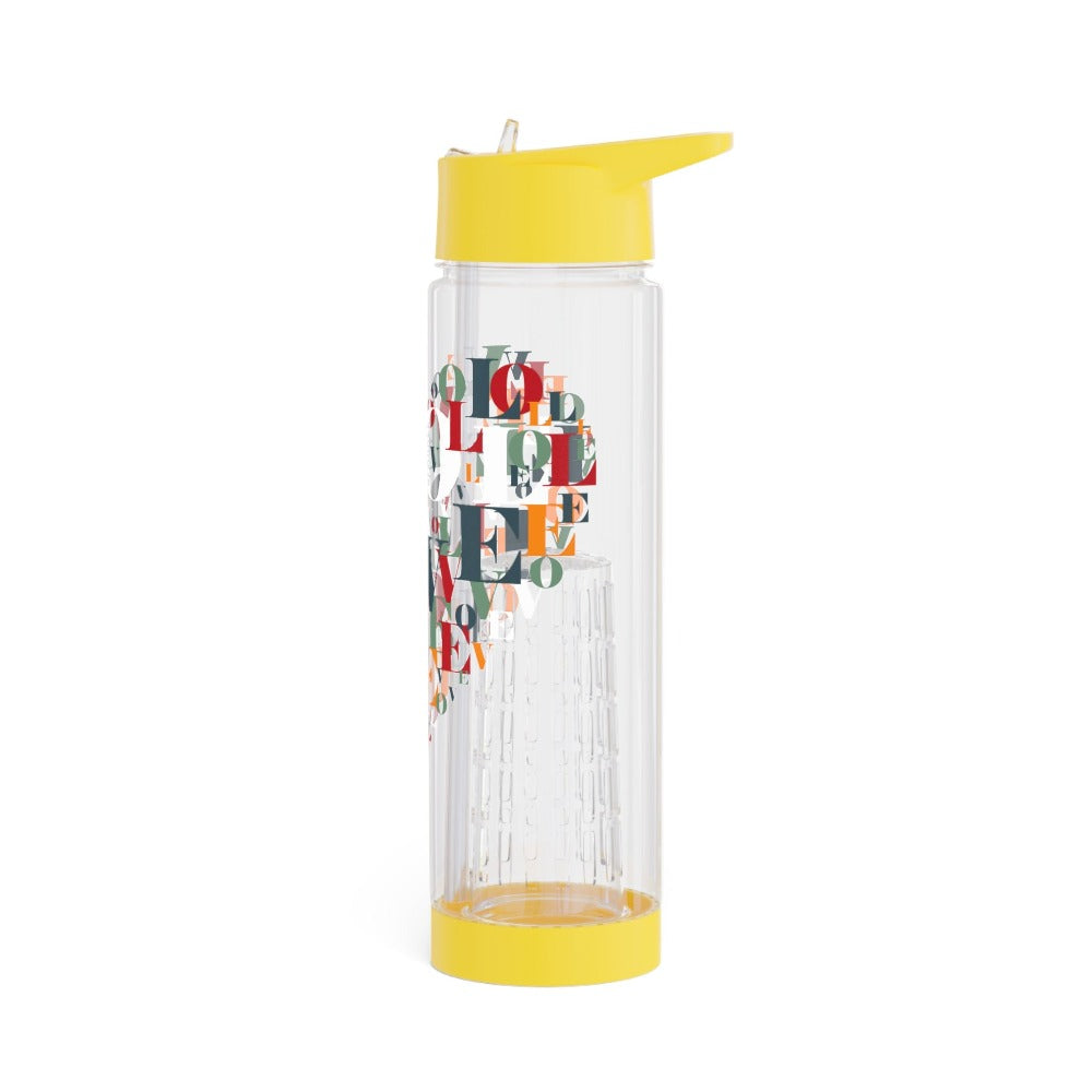 MoOodMaker Merchandising Bouteille d'Eau Infuseur 740ml de couleur jaune et transparent