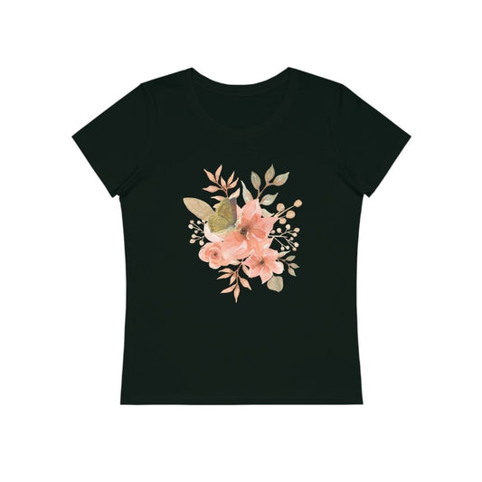 FP 02.2 T-shirt Bio Femme Fleurs & Papillon | FLOWER POWER