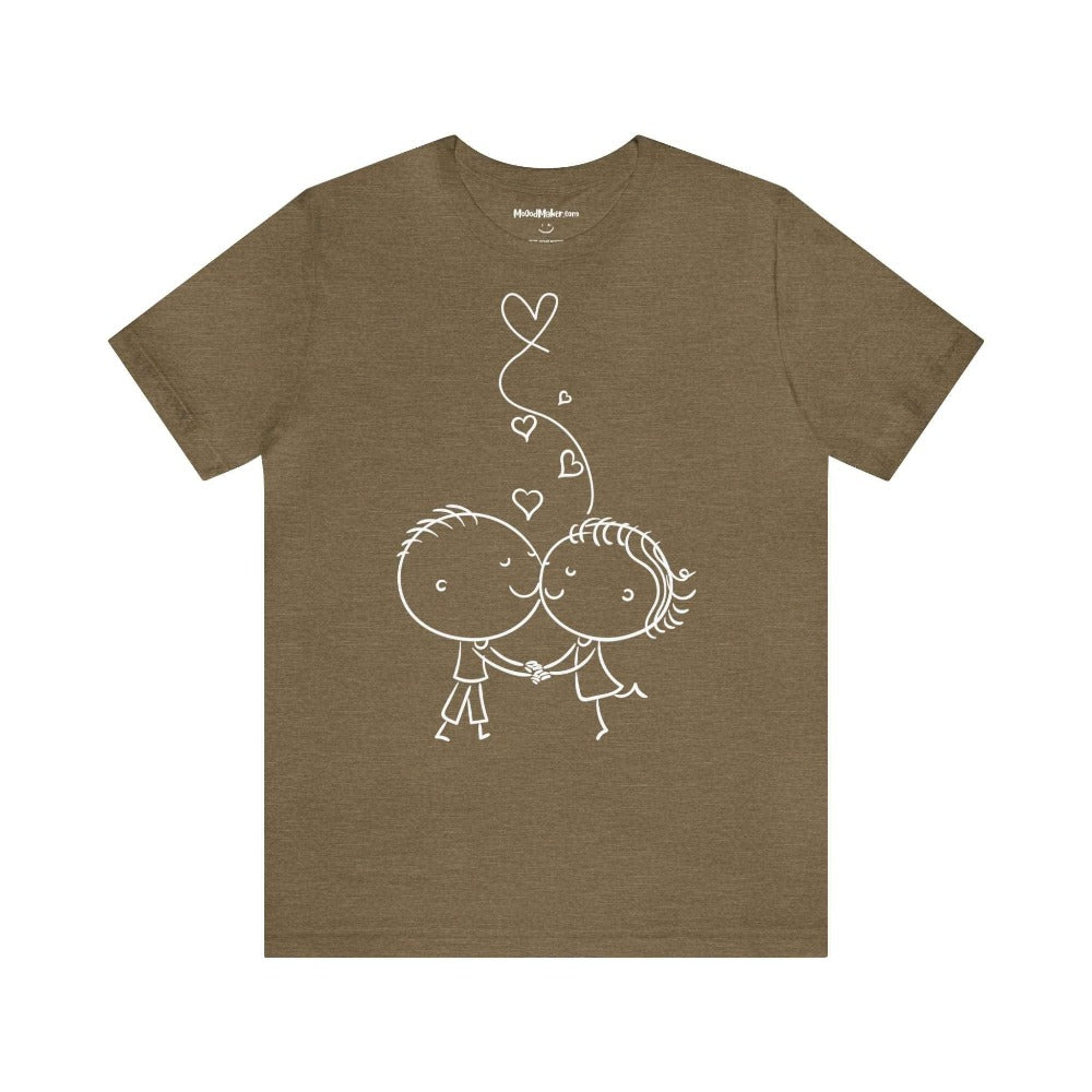 MoOodMaker Moood Maker MoodMaker T-shirt amoureux olive chiné