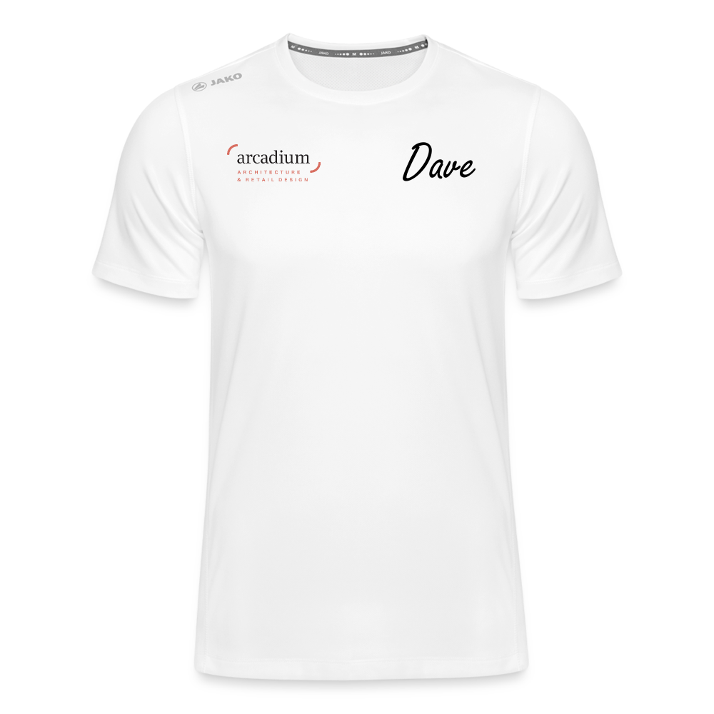 T-shirt Personnalisé MoOodMaker T-shirt Run 2.0 Homme | Dave - blanc