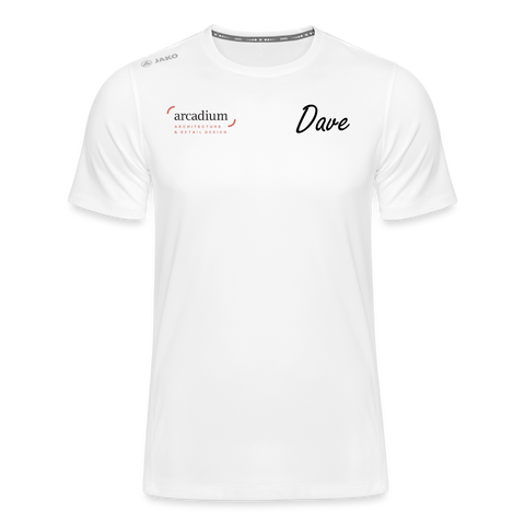 T-shirt Personnalisé MoOodMaker T-shirt Run 2.0 Homme | Dave - blanc