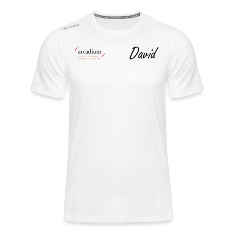 T-shirt Personnalisé MoOodMaker T-shirt Run 2.0 Homme | David - blanc