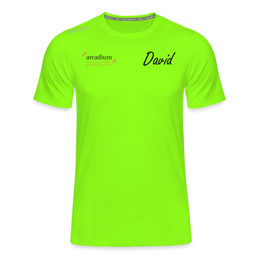 T-shirt Personnalisé MoOodMaker T-shirt Run 2.0 Homme | David - vert néon