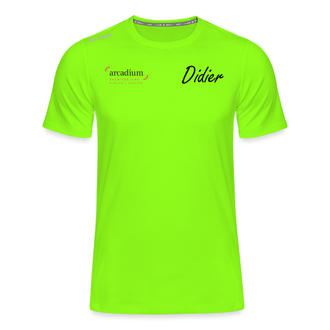 T-shirt Run 2.0 Homme | Didier - vert néon