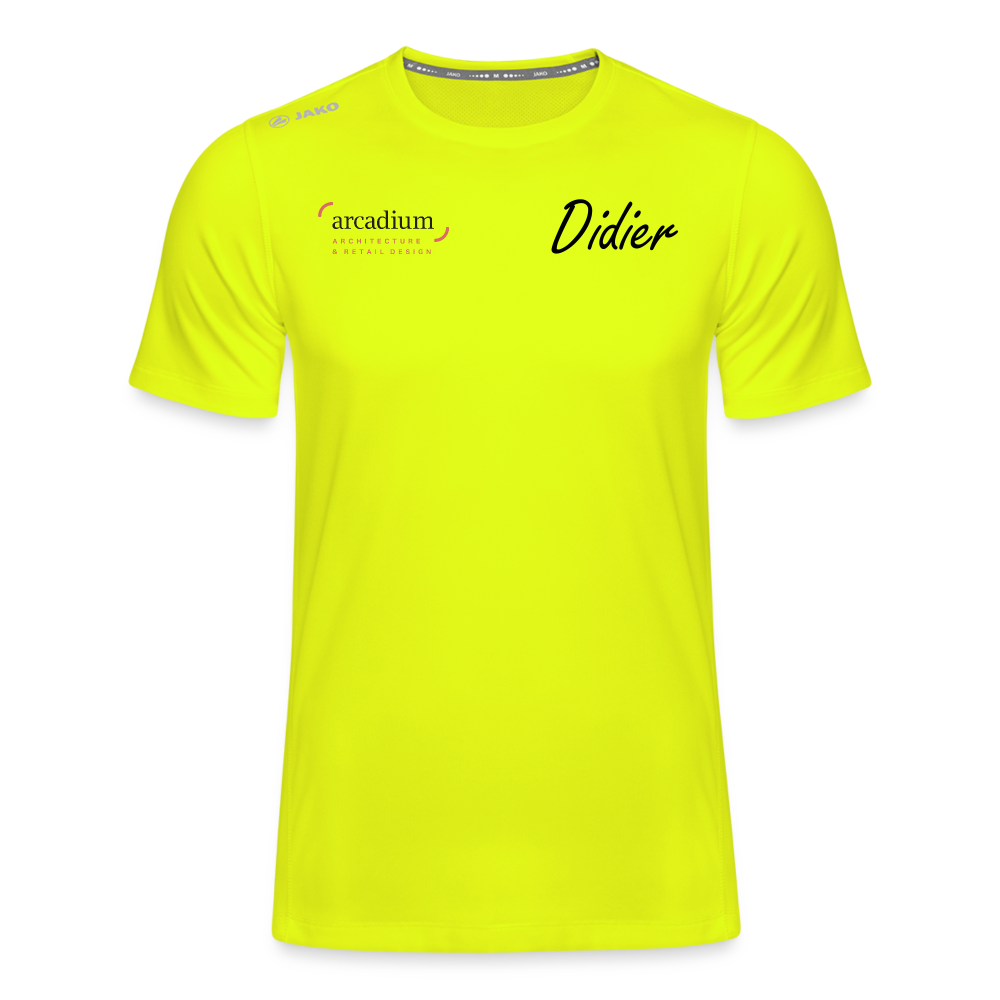 T-shirt Run 2.0 Homme | Didier - jaune néon