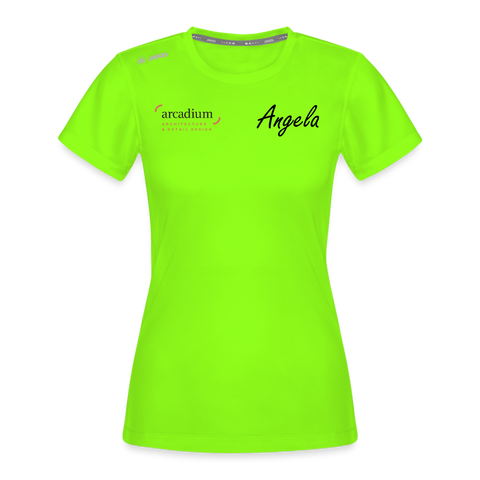 T-shirt Run 2.0 Femme | Angela - vert néon