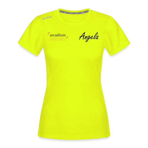 T-shirt Run 2.0 Femme | Angela - jaune néon