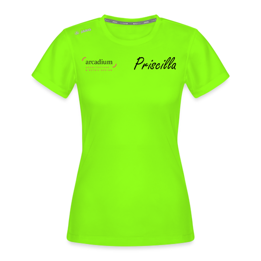 T-shirt Run 2.0 Femme | Priscilla - vert néon