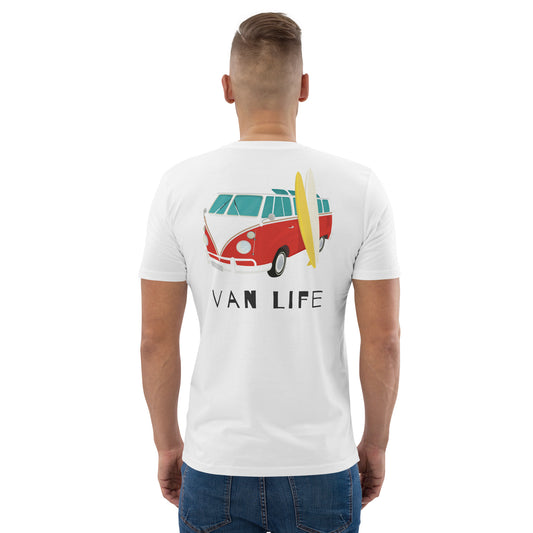 T-shirt Van Life Bus VW Unisexe Bio VL 01.4 sV Blanc