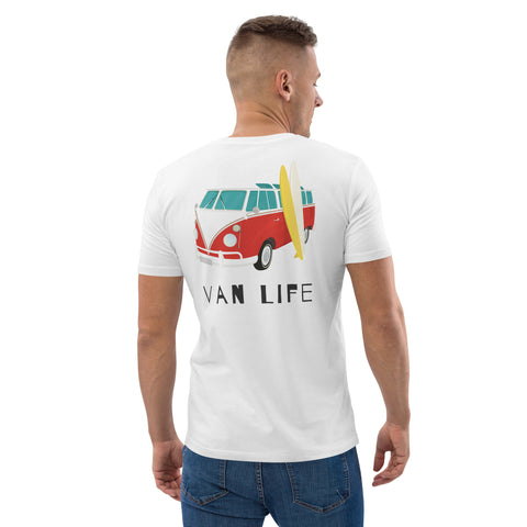 T-shirt Van Life Bus VW Unisexe Bio VL 01.4 sV Blanc