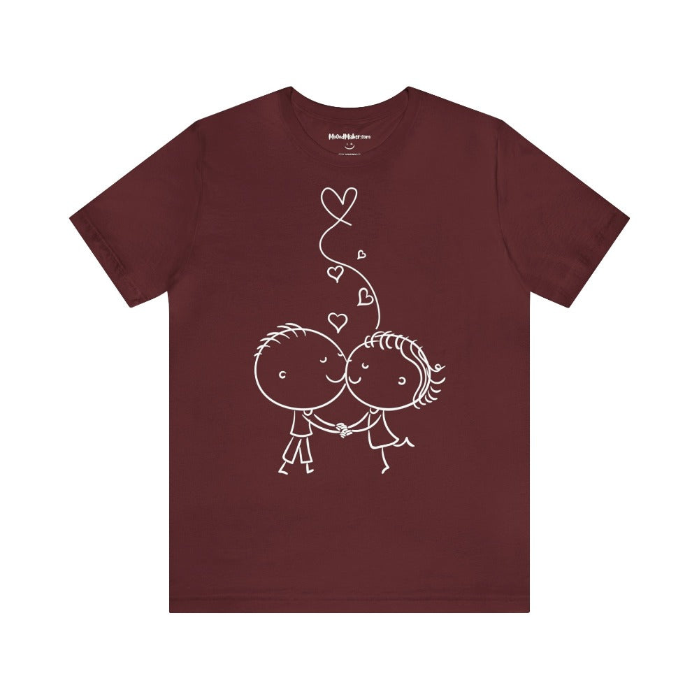 MoOodMaker Moood Maker MoodMaker T-shirt amoureux bordeaux